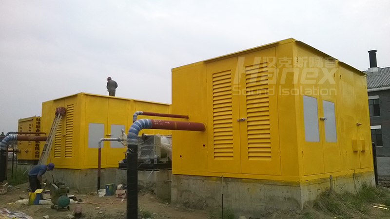 漢克斯定制壓縮機(jī)隔聲罩項目案例-合作客戶蚌埠某單位